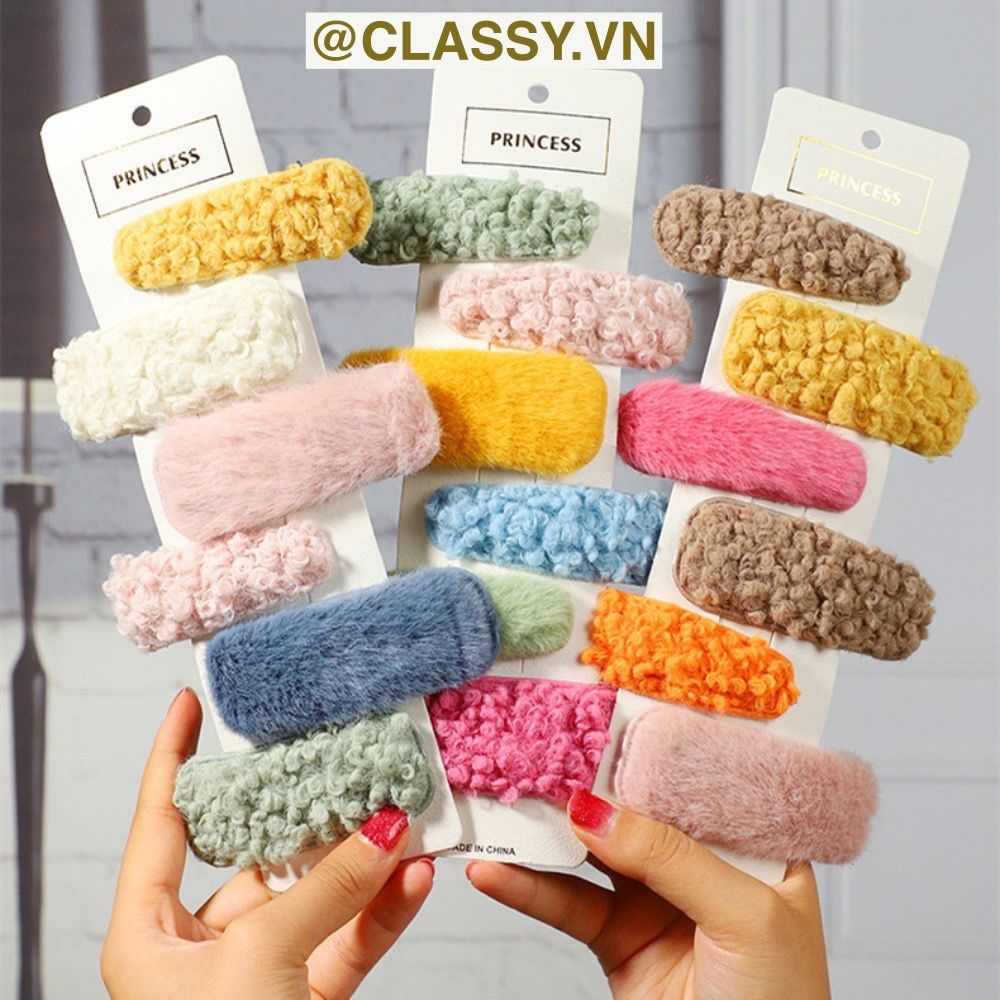 Classy Kẹp tóc mái bảng lớn nhiều màu phong cách hàn quốc PK1629