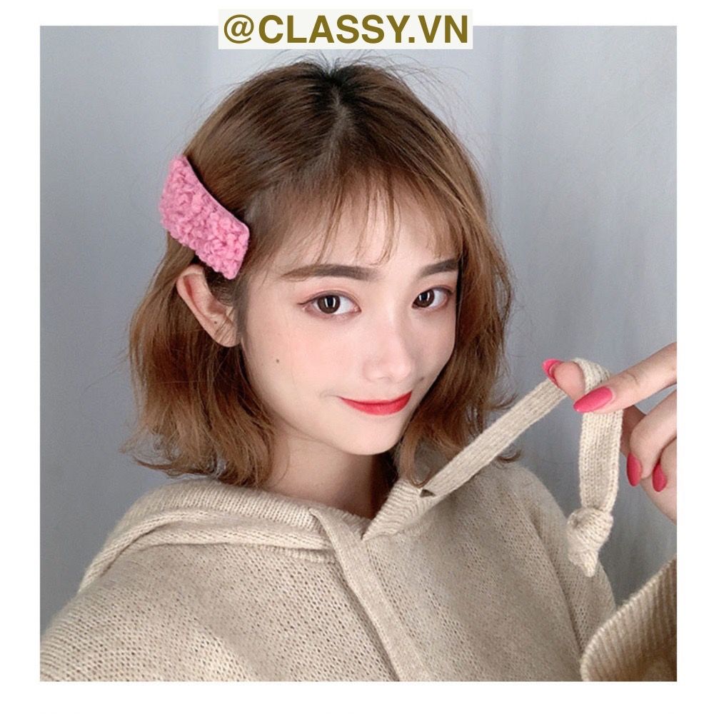 Classy Kẹp tóc mái bảng lớn nhiều màu phong cách hàn quốc PK1629