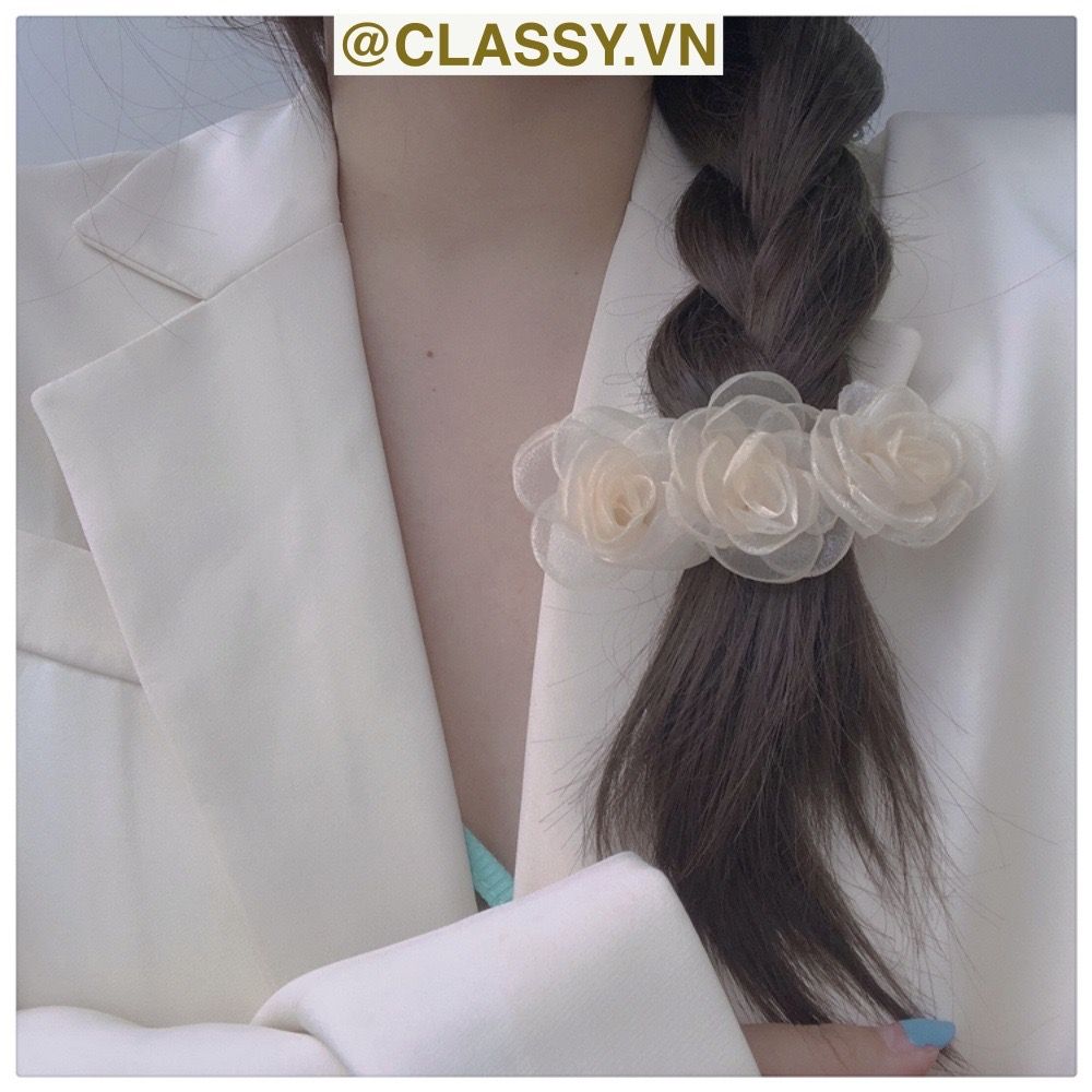 Classy Kẹp tóc mái đính hoa bảng lớn nhiều màu phong cách hàn quốc PK1630