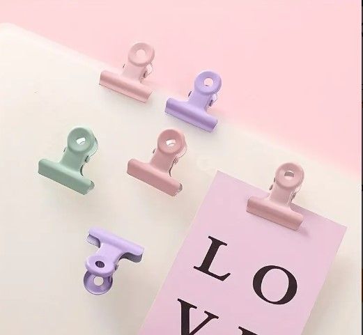 Kẹp giấy màu pastel, sử dụng kẹp dấu trang, kẹp giấy ,văn phòng phẩm sáng tạo tiện lợi PK1092