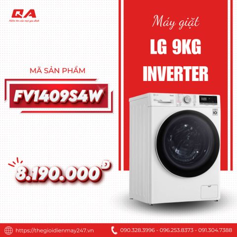 Máy giặt LG AI DD 9 kg FV1409S4W