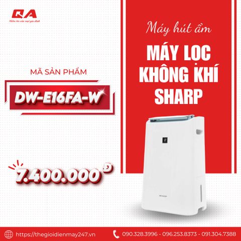 Máy lọc không khí SHARP DW-E16FA-W