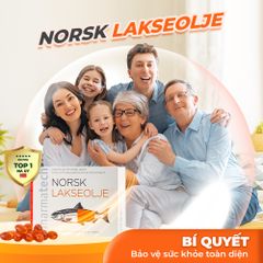 Viên dầu cá hồi nguyên chất - Pharmatech Norsk Lakseolje - Hộp 30 viên