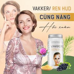 Viên nang làm đẹp da, cân bằng nội tiết tố và cải thiện sinh lý nữ Pharmatech Vakker/Ren Hud - Hộp 20 viên