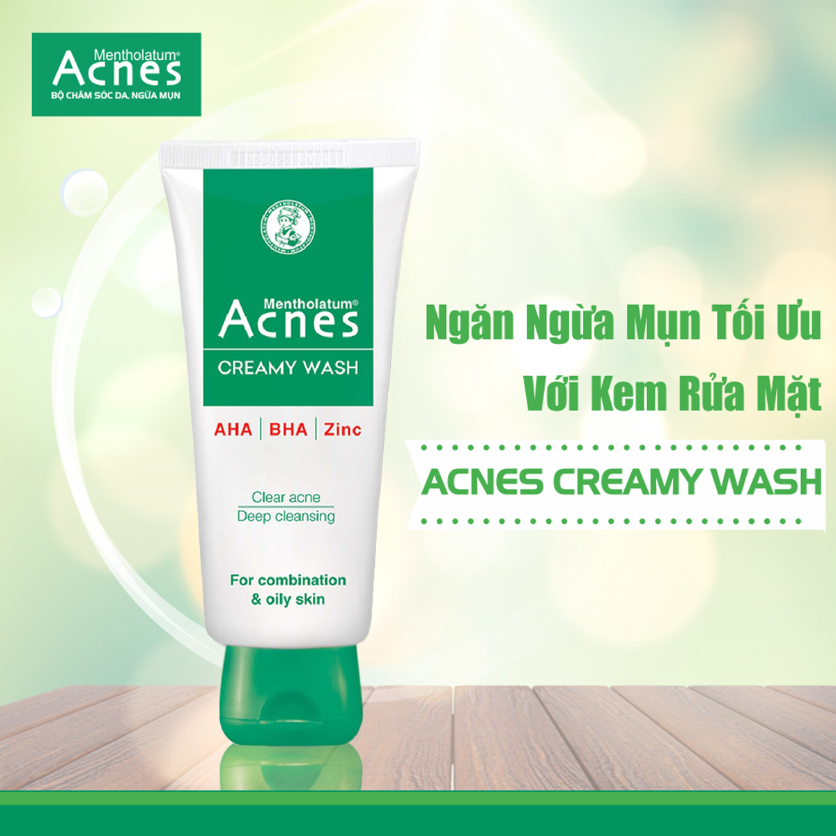  Kem Rửa Mặt ACNES Giúp Ngừa Mụn 50g - Sản Phẩm Chính Hãng Tại Zitore 