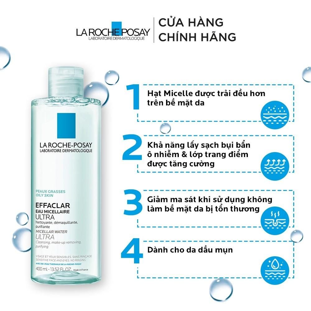  Nước Tẩy Trang LA ROCHE-POSAY Cho Da Dầu, Nhạy Cảm 400mL - Sản Phẩm Chính Hãng Tại Zitore 