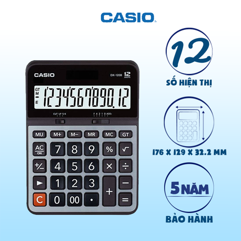 Máy tính 12 số CASIO DX-120B