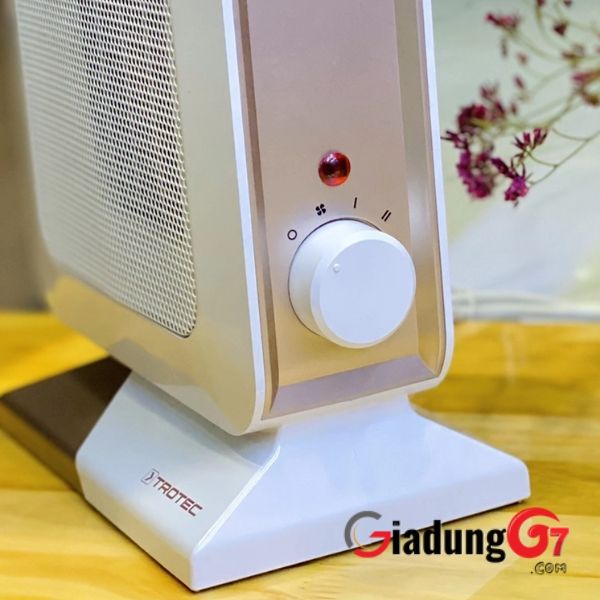 Quạt sưởi gốm Trotec TFC 14E màu trắng giúp làm ấm nhanh với 2 mức nhiệt
