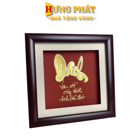 Tranh Chữ Danh Dát Vàng 24K