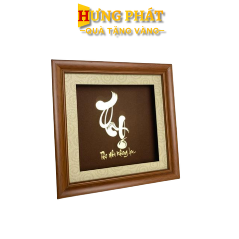 Tranh Chữ Thọ Dát Vàng 24K