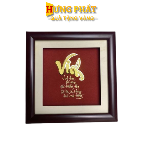 Tranh Chữ Vinh Dát Vàng 24K