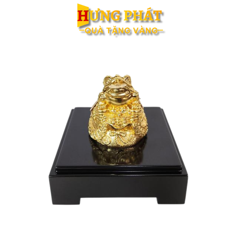 Tượng Cóc Thiềm Thừ Dát Vàng 24K