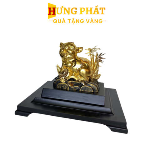 Tượng Heo Dát Vàng 24K