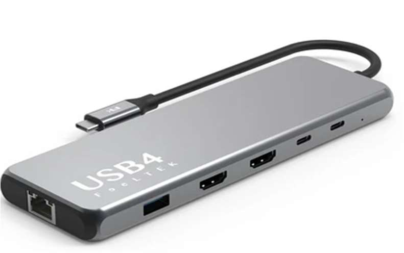 Hub USB-C FeelTEK chia 4-in-1 PD 100W 4K@30Hz