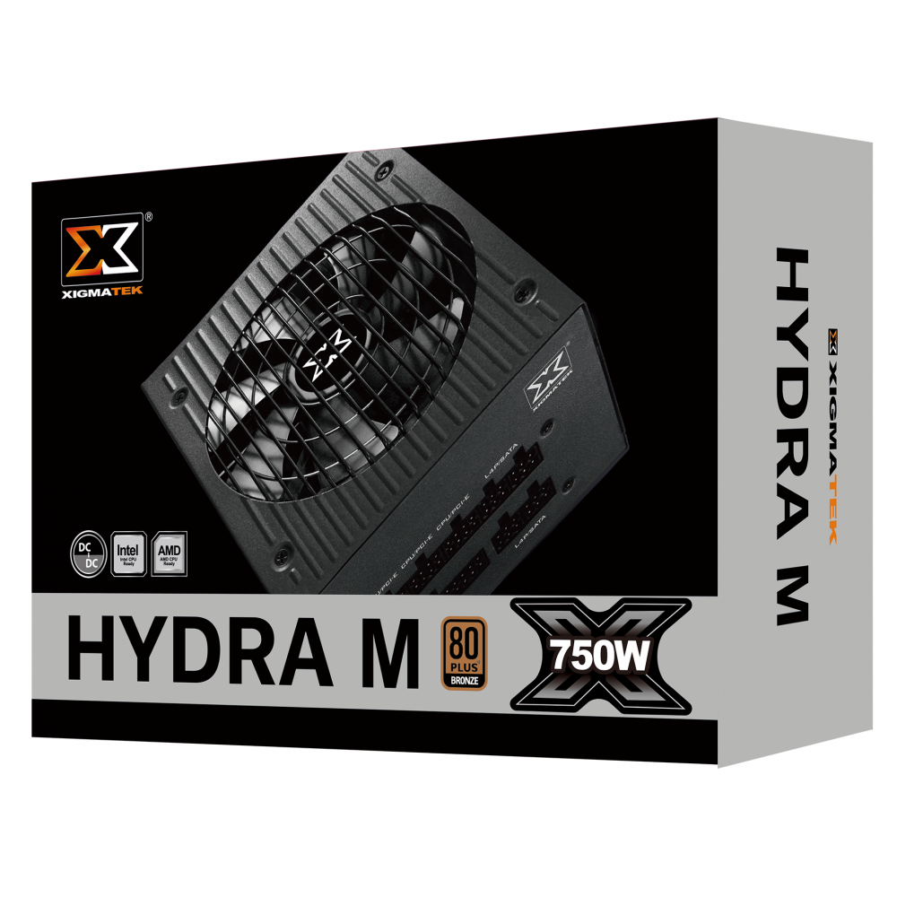 Nguồn máy tính XIGMATEK HYDRA M 750 (EN44221) - 80PLUS BRONZE, 100% CÁP RỜI - DẠNG DẸT