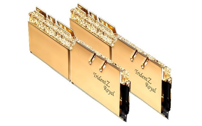  RAM G.SKILL TRIDENT Z Royal Gold - 16GB (2x8) DDR4 3200MHz 