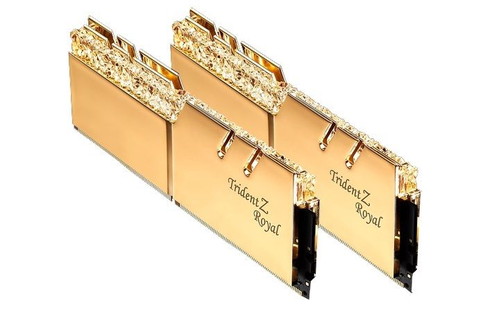  RAM G.SKILL TRIDENT Z Royal Gold - 16GB (2x8) DDR4 4600MHz 