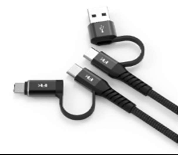 Cáp kết nối FeelTEK USB đa dụng 200 cm (Bọc dù + Case kim loại)