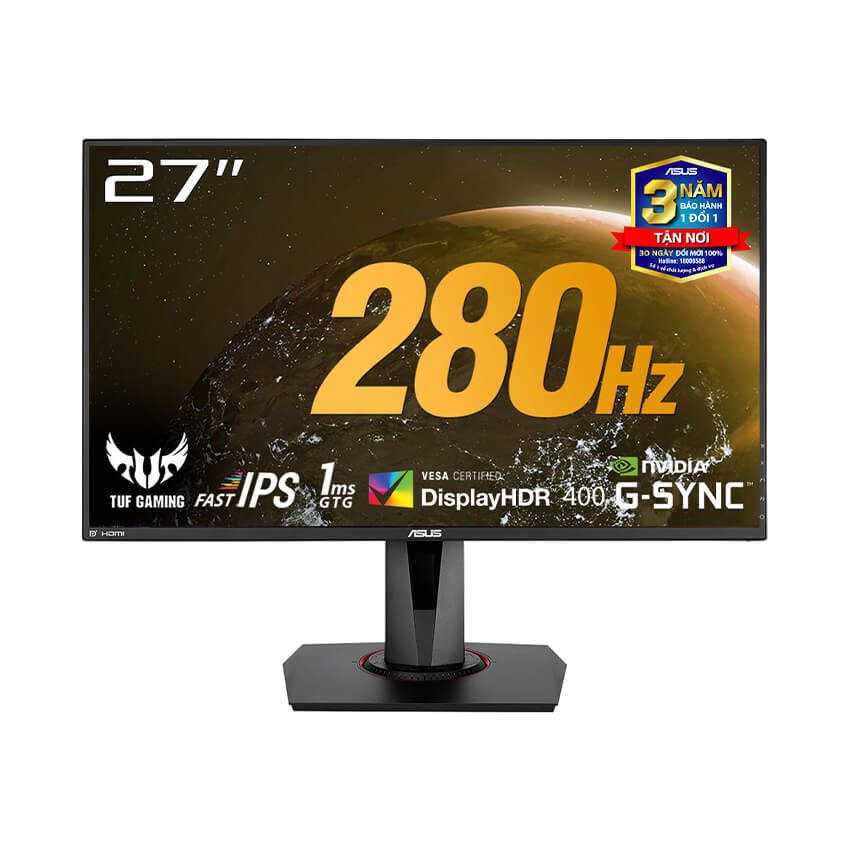  Màn hình ASUS TUF GAMING VG279QM 27" Fast IPS 280Hz G-Sync 1ms 