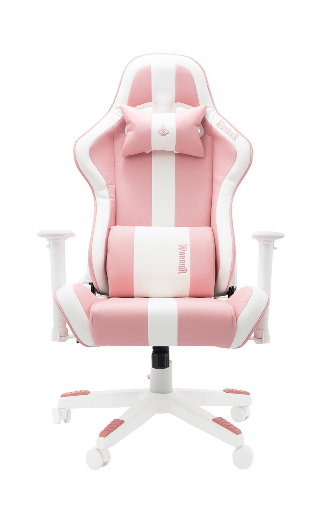 Ghế chơi game Warrior Raider Series – WGC206 Plus White/Pink