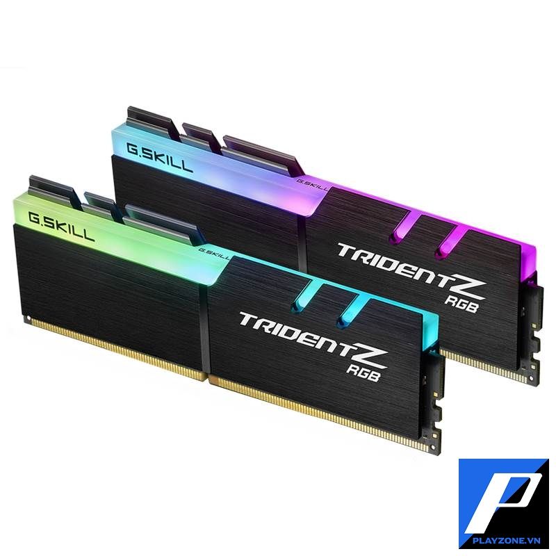  RAM G.Skill TRIDENT Z RGB - 16GB (8GBx2) DDR4 3200MHz - F4-3200C16D-16GTZR 