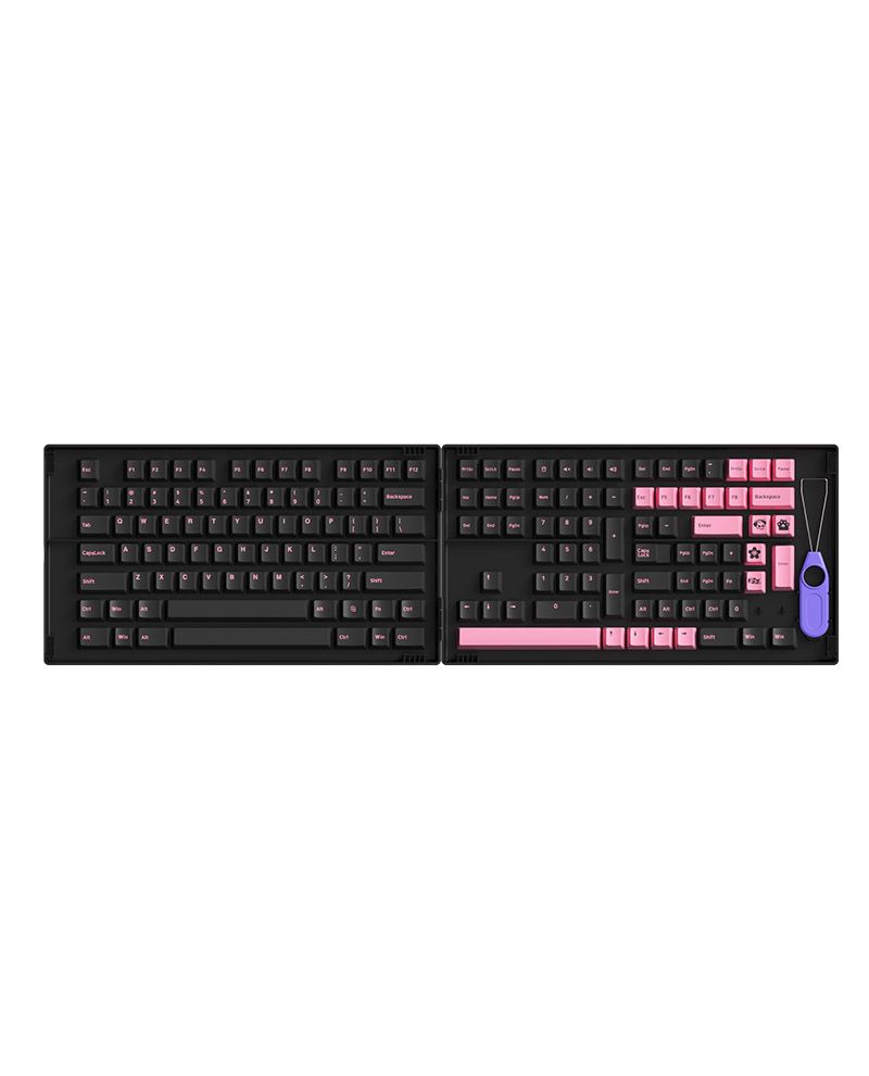  AKKO Keycap set – Black Pink (PBT Double-Shot/Cherry profile/229 nút) 