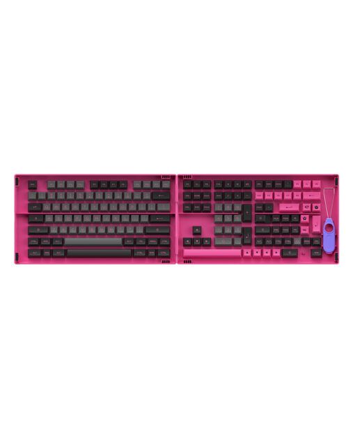  AKKO Keycap set – Black & Rose (PBT Double-Shot/ASA profile/197 nút) 