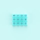  Keycap AKKO PC ASA Profile 155 nút - Tiffany Blue (Clear) 