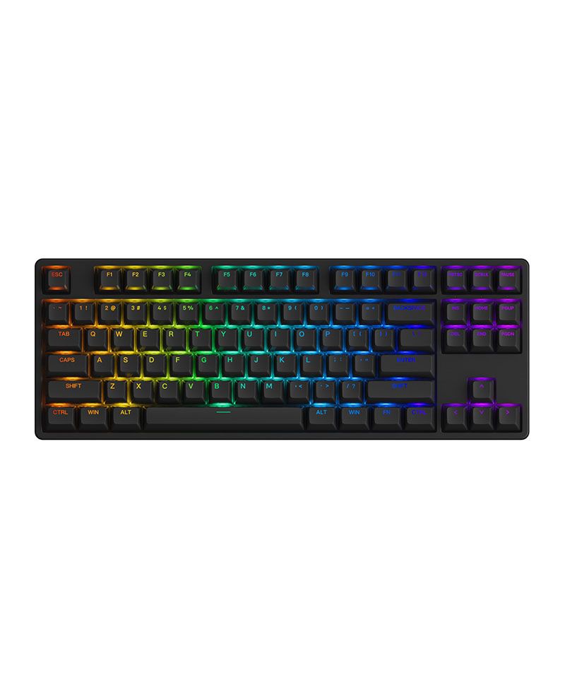  Bàn phím cơ AKKO 5087 RGB ASA – Black (Foam tiêu âm / Hotswap / AKKO CS Jelly switch) 