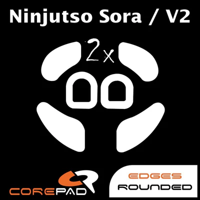 2 bộ Feet chuột PTFE Corepad Skatez PRO Ninjutso Sora / Ninjutso Sora V2