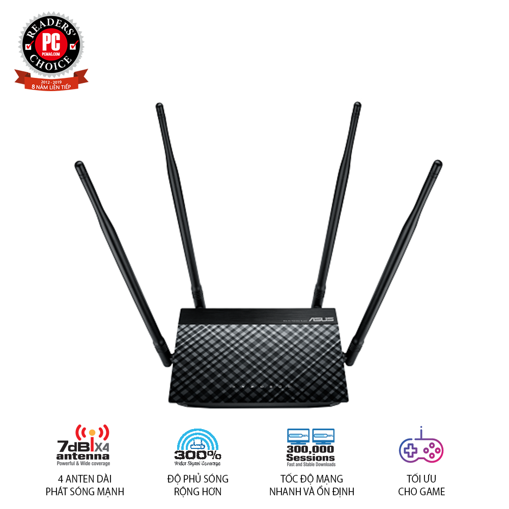  Router Wifi  ASUS RT-N800HP (Dũng Sĩ Xuyên Tường) N800 