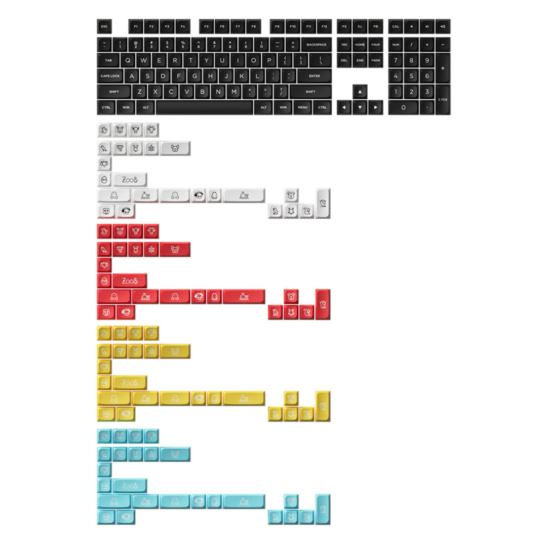  Keycap AKKO PBT MDA profile 282 nút - WOB 