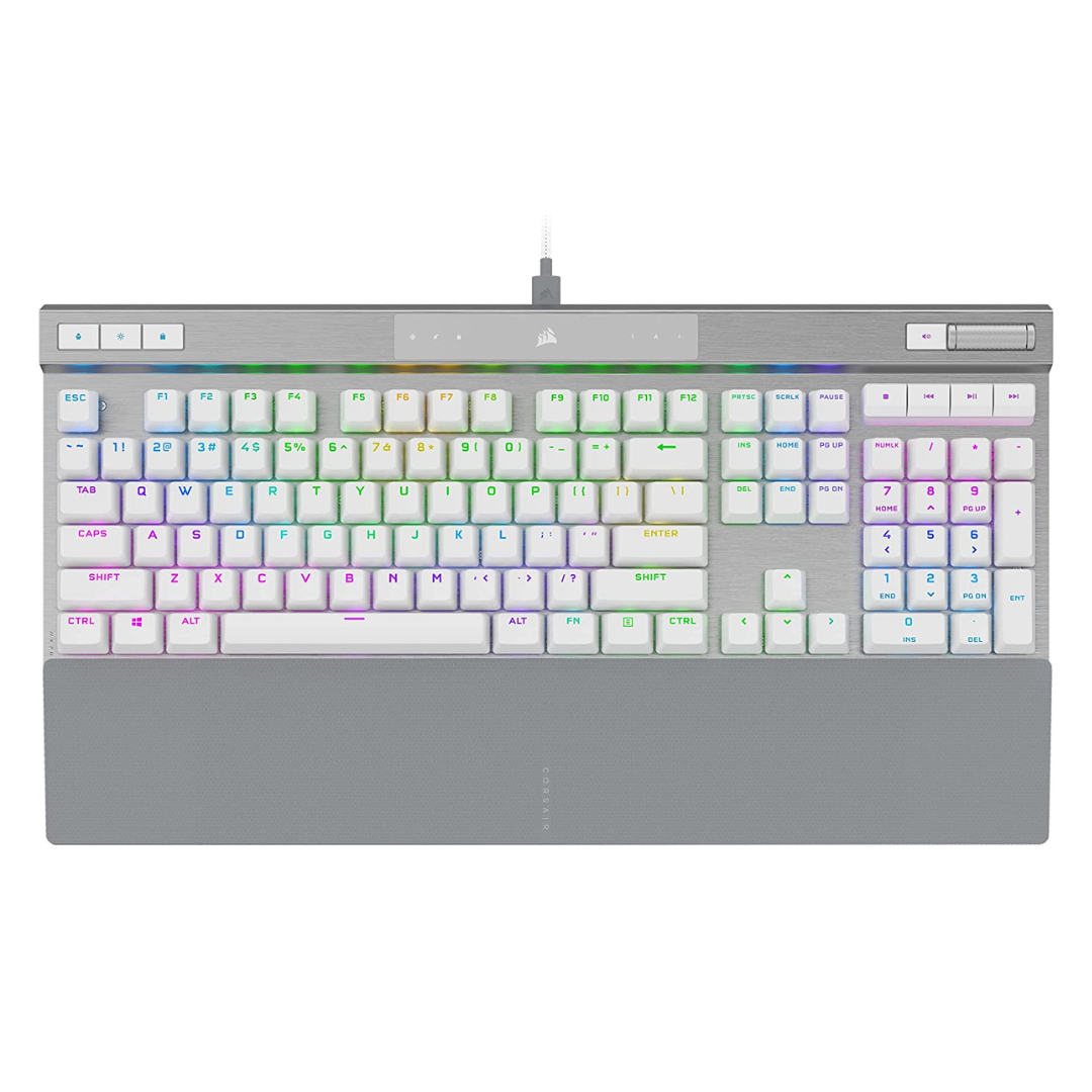  Bàn phím cơ Corsair K70 PRO RGB Optical Switch - White 