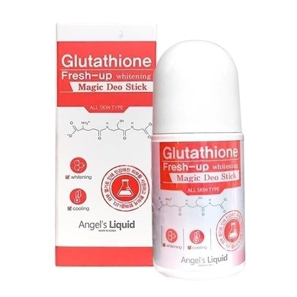 angels liquid glutathione fresh up whitening magic deo stick LĂN NÁCH ANGEL'S FRESH-UP 60ML, LĂN TRỊ THÂM NÁCH ANGEL'S LIQUID LÀM TRẮNG DA 60ML Lăn Khử Mùi Angel's Liquid