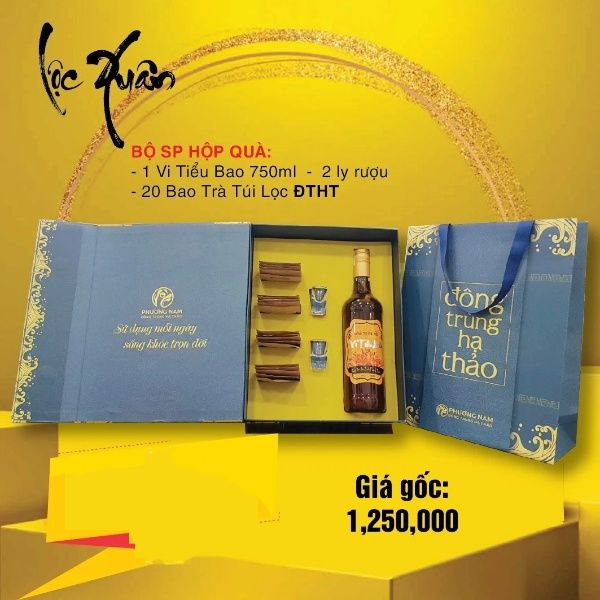  Hộp quà tặng sức khỏe Đông Trùng Hạ Thảo Phương Nam - Giftset 3 