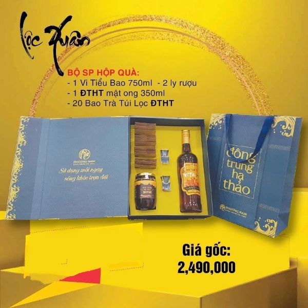 Hộp quà tặng sức khỏe Đông Trùng Hạ Thảo Phương Nam - Giftset 4