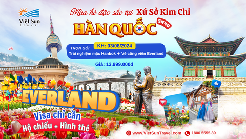 Tour Hàn Quốc 5N4Đ  (KH: 03/08/2024)