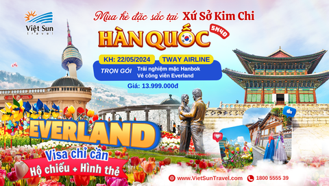 Tour Hàn Quốc 5N4Đ  (KH: 22/05/2024)