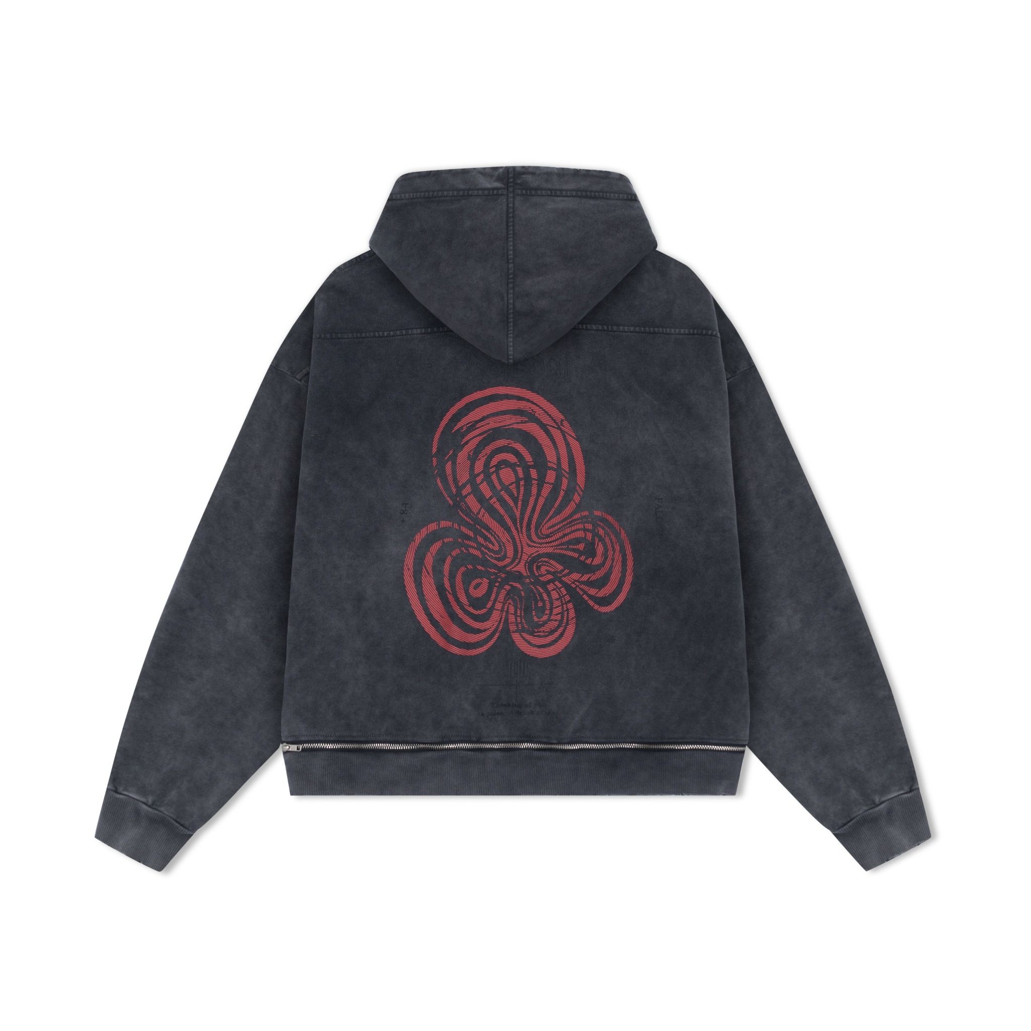 23'Back Zip Hoodie / Poison