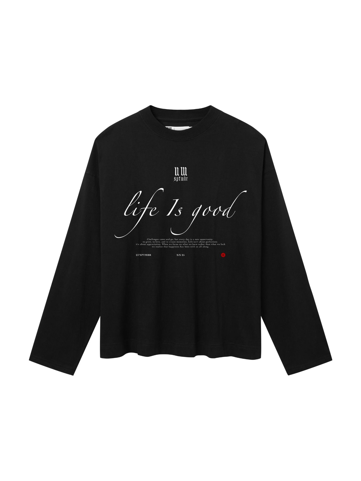 23'Boxy L sleeve / Life is Good