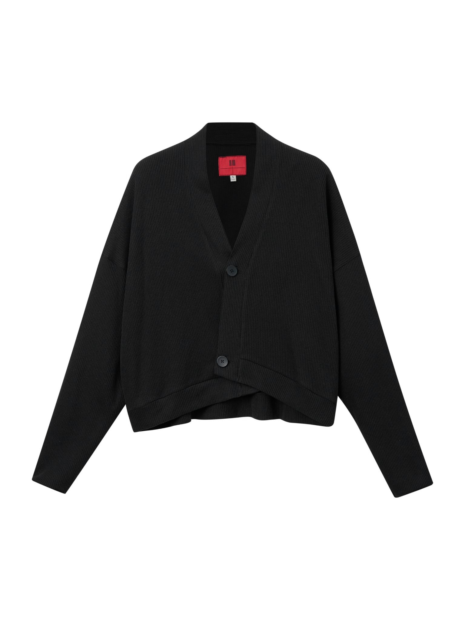 23'Cropped Cardigan / Black