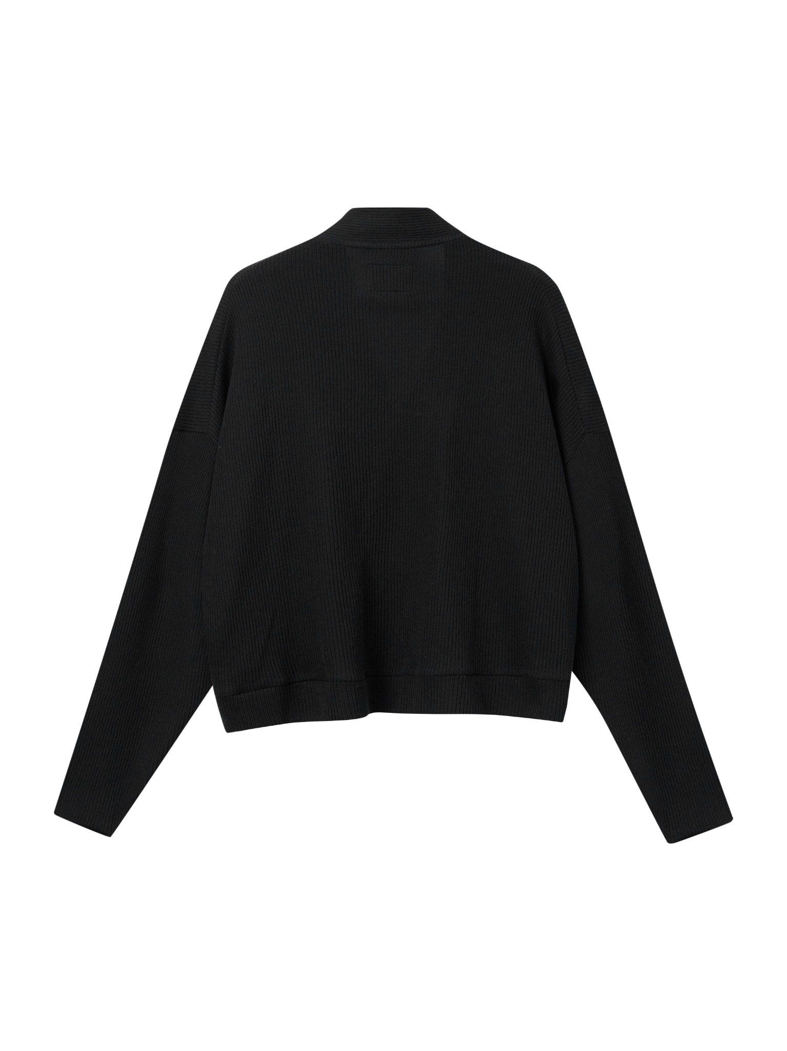 23'Cropped Cardigan / Black