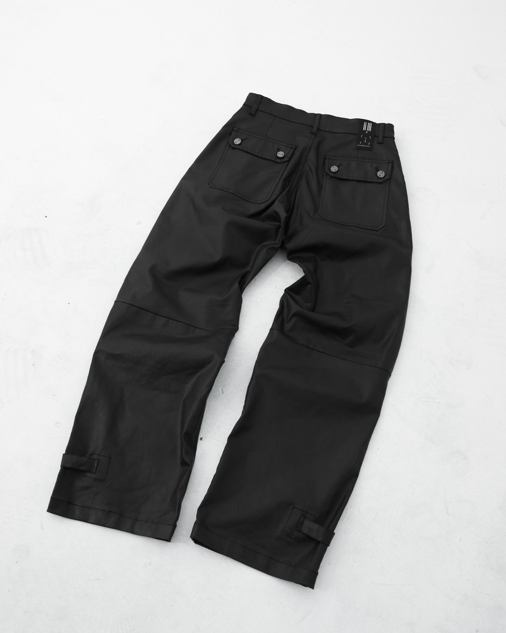  23'BG pants 02 / Khaki machine waxed 