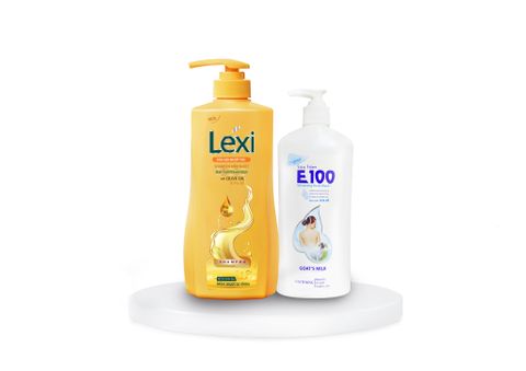 Combo Dầu Gội Lexi 630G Vàng Tặng Kèm 1 Sữa Tắm E100 520ML