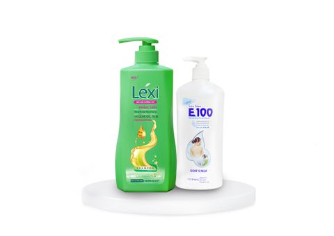 Combo Dầu Gội Lexi 630G Xanh Tặng Kèm 1 Sữa Tắm E100 520ML