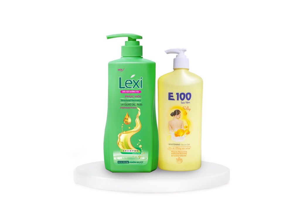 Combo Dầu Gội Lexi 630G Xanh Tặng Kèm 1 Sữa Tắm E100 520ML