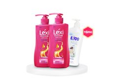 Combo 2 Dầu Gội Lexi 630G Hồng Tặng Kèm 1 Sữa Tắm E100 520ML