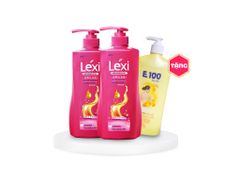 Combo 2 Dầu Gội Lexi 630G Hồng Tặng Kèm 1 Sữa Tắm E100 520ML