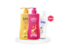 Combo  Dầu Gội Lexi 630G Hồng + Vàng Tặng Kèm 1 Sữa Tắm E100 520ML