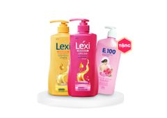 Combo  Dầu Gội Lexi 630G Hồng + Vàng Tặng Kèm 1 Sữa Tắm E100 520ML